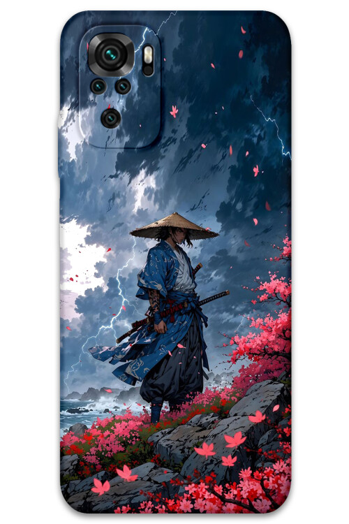 5825 xiaomi redmi note 10s samuray desenli kilif