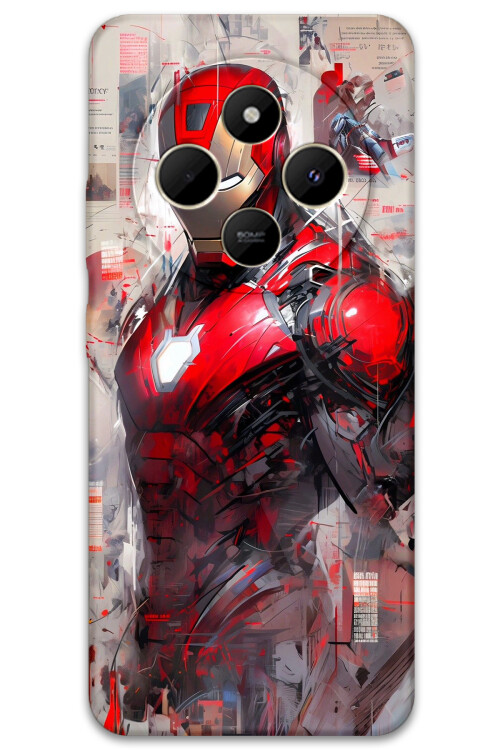 5828 xiaomi redmi 14c ironman desenli kilif