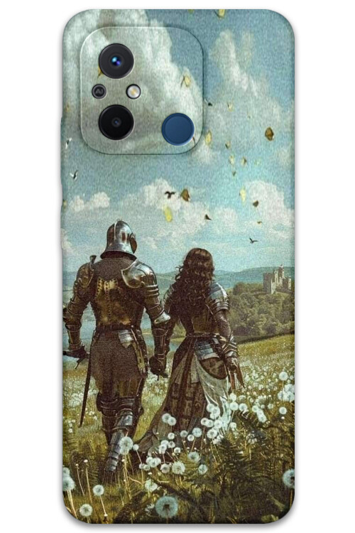 5843 xiaomi redmi 12c retro desenli kilif