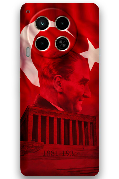 5848 tecno camon 30 ataturk desenli kilif