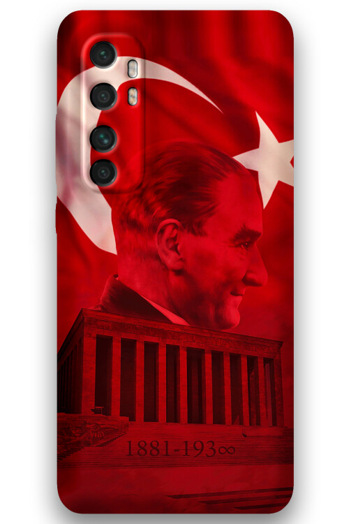 5848 xiaomi mi note 10 lite ataturk desenli kilif