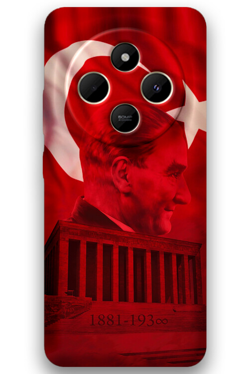 5848 xiaomi redmi 14c ataturk desenli kilif