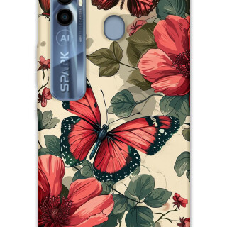 5795-tecno-spark-7-pro-kelebek-desenli-kilif