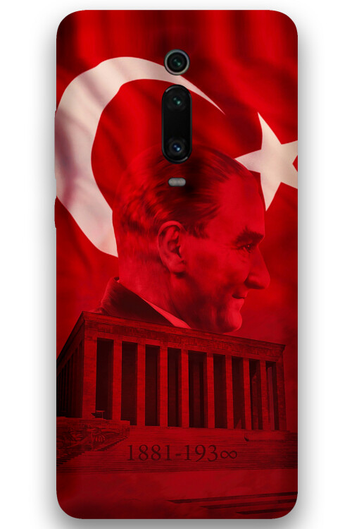 5848 xiaomi mi 9t ataturk desenli kilif