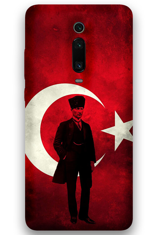 5849 xiaomi mi 9t ataturk desenli kilif
