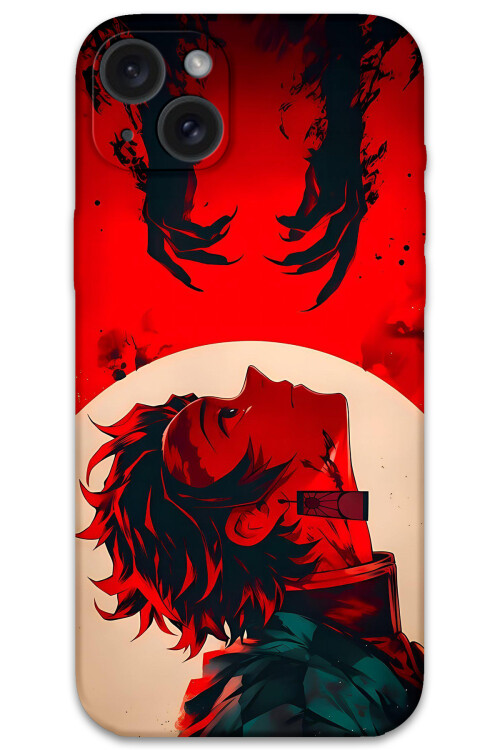 5898 iphone 15 plus demon slayer desenli kilif