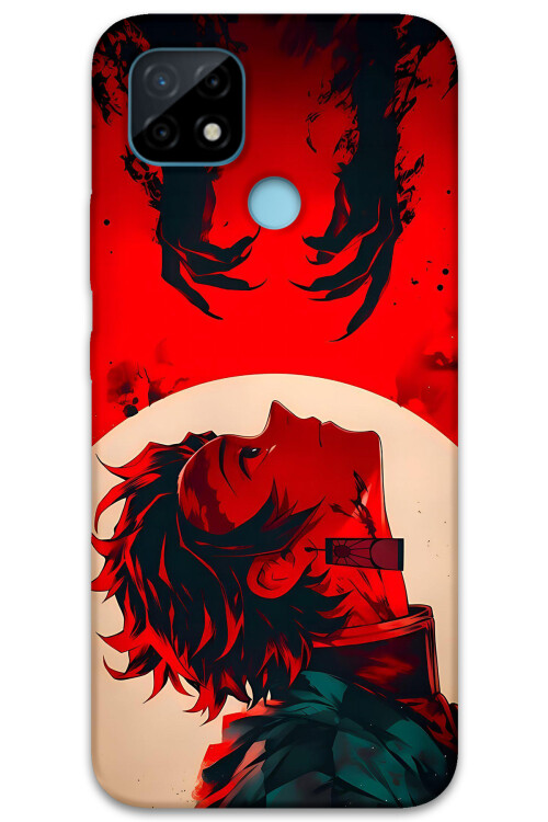 5898 realme c21 c25 demon slayer desenli kilif